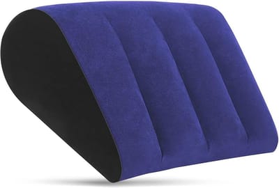Opblaasbaar Wigkussen voor Draagbaar Comfort - Ideaal voor Slapen, Yoga en Reizen