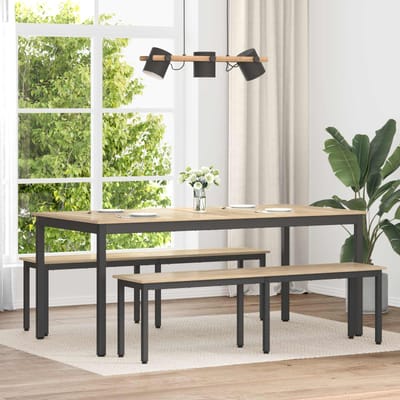 vidaXL - Bank - Sonoma - 160 - x - 35 - x - 45 - cm - Bewerkt - hout