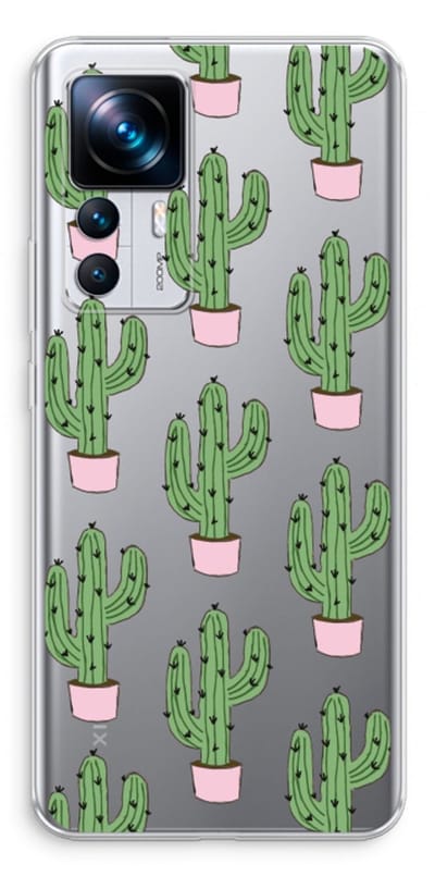 Case Company® - Hoesje geschikt voor Xiaomi 12T Pro hoesje - Cactus Lover - Soft Cover Telefoonhoesje - Bescherming aan alle Kanten en Schermrand