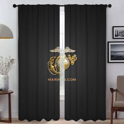 Rideaux Modernes Anchor pour Salon pour Caméra Rideaux d'Intérieur de Maison 2 Pièces Stores Rideau Occultant Tulle pour Chambre à Coucher Cuisine W50xH70cmx2pcs-CL