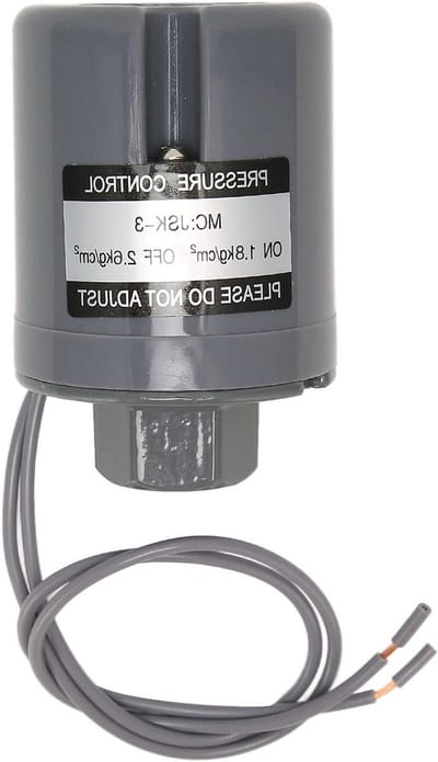 Waterdruk Schakelaar - Pompschakelaar Automatisch - Watercirculatie Regelen - Duurzaam Zinklegering - 1.8-2.6 bar - Zilver