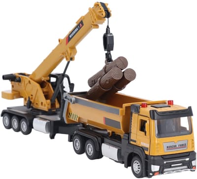 Dailygoody - Lichtmetalen kraan - Kiepwagen speelgoed - Realistisch