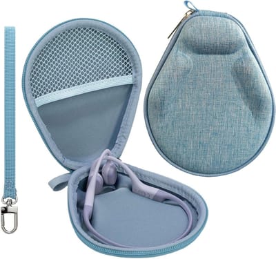 Universele Hoofdtelefoonhoes voor Botgeleiding, Hardcase voor Sport en Reizen, Lichtblauw
