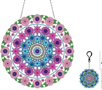 Raamhanger - 20 - Mandala - Diamond painting - compleet pakket - Diamond painting by Wietske