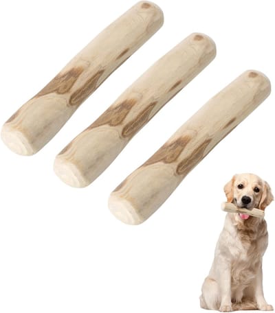 Solidchoice - 3 Stukken Kauwhout voor Honden, Tandverzorging en Speelgoed