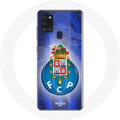 Coque - maniacase - Samsung Galaxy A21S - Souple - Protection - Porto fond bleu Portugal noir