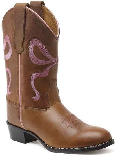 Bootstock Bow Pink Cowboylaarzen - Kinderen - Roze - Leer