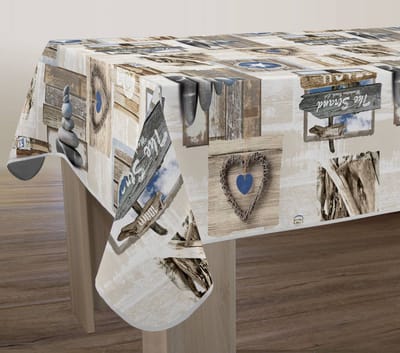 Tafelkleed anti-vlek Plage rond 160 cm Tafellaken - Decoratieve Tafel Accessoires - Woonkamer Decoratie - Bonne et Plus®