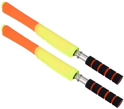 Dailygoods - Assistent Scheidsrechter Vlaggen - Voetbal en Hockey - Lichtgewicht Aluminium - Inclusief Opbergtas - Sportaccessoires - Perfect voor Sch...
