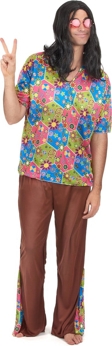 Vegaoo - Hippie jaren 60 kostuum voor heren