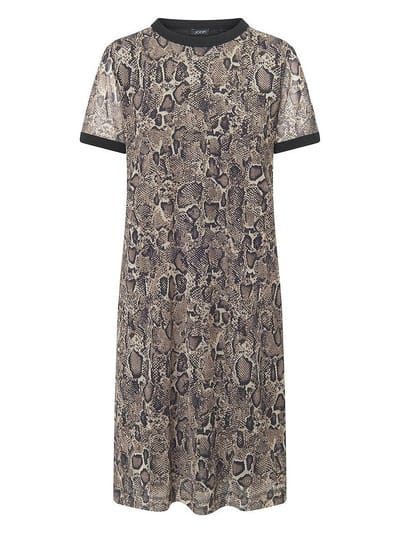 Jersey jurk korte mouwen Van Joop! beige