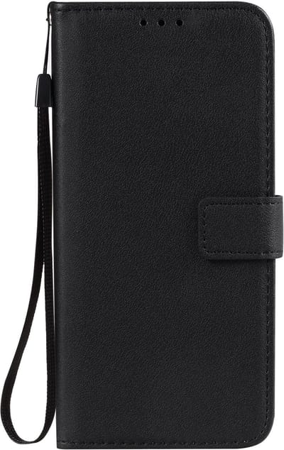 Hoesje geschikt voor iPhone 16e - Bookcase - Pasjeshouder - Portemonnee - Camerabescherming - Kunstleer - Zwart