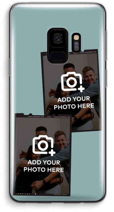 Gepersonaliseerd - Case Company® - Hoesje geschikt voor Samsung Galaxy S9 hoesje - Polaroid Zwart - Soft Cover Telefoonhoesje - Bescherming aan alle Kanten en Schermrand