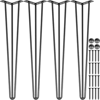 Set van 4 Tafelpoten Hoogte 71 cm Zwart voor Bureau of Eettafel