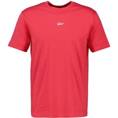 Gant T-Shirt Small Brand Graphic Crew Neck Watermeloen Rood / male