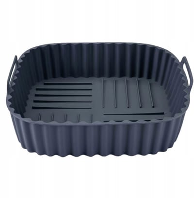 Siliconen Airfryer Inzetstuk Vierkant 19x19 cm Grijs