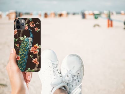 Apple iPhone 11 Pro Max TPU Hoesje Pauw met Bloemen
