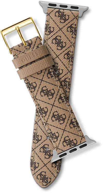 Guess Guess Apple Band (38Mm-40Mm) Horlogebanden Lichtbruin Armband Gemaakt Van 100% Echt Leer Not Applicable CS2001S1