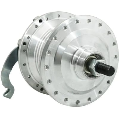 Moyeu de jante P2R pour mobylette Peugeot 50 103 arrière / 36 rayon axe 12mm