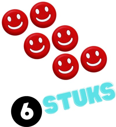 Tennis Dempers – Set van 6 Trillingsdempers voor Tennisracket – Vibration Dampeners – Rood