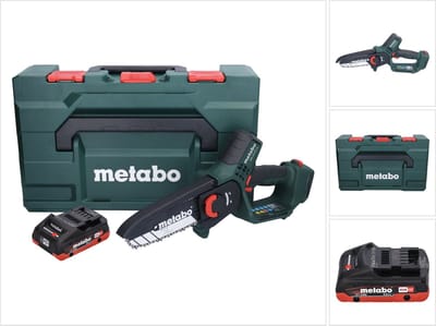 Metabo MS 18 LTX 15 accu-houtzaag 18 V 15 cm 5 m/s + 1x accu 4,0 Ah + metaBOX - zonder oplader