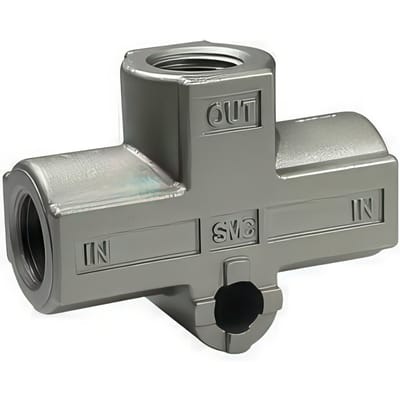 SMC Transmitter-Type Shuttle Ventiel 6mm Insteek - VR1210F-06