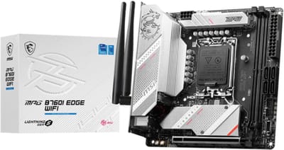 MSI MPG B760I Edge Wi-Fi - Moederbord - Mini ITX - Socket LGA 1700 - Intel B760 - 2x DDR5 - Realtek ALC897 - Realtek 2.5G LAN