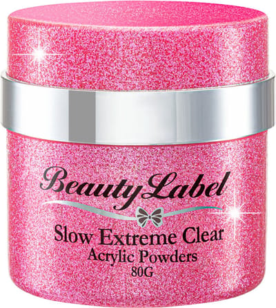 Beauty Label Acrylic Powders - Slow Extreme Clear 80g