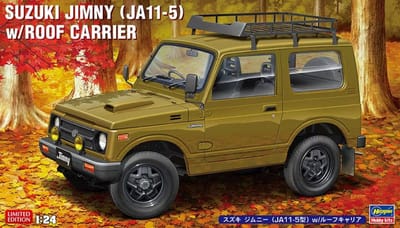 Hasegawa Modelbouwpakket Auto - 20606 Suzuki Jimny (JA11-5) w/Roof Carrier Plastic - 1:24 - Modelbouw