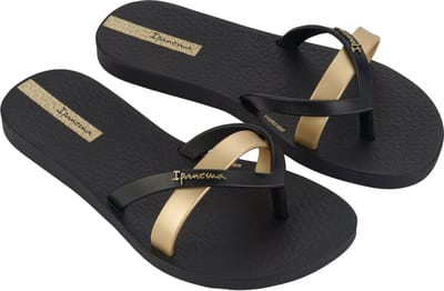 Ipanema Kirei Kids Slippers Dames Junior - Black/Gold - Maat 28/29