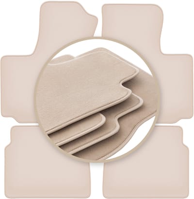 PREMIUM beige vloermatten voor: FIAt Doblo I combivan 2000-2009