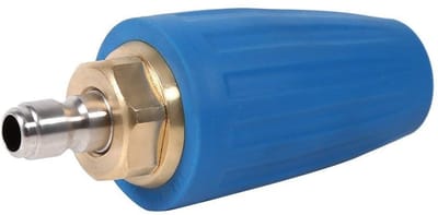 Dailygoods- Rotary Spray Nozzle 3000 PSI - Turbo Nozzle - Hoge Druk Reiniging - 1/4" Snelle Aansluiting - Messing/Roestvrij Staal - Verhoogde Reinigingskracht - Hogedrukspuitmond