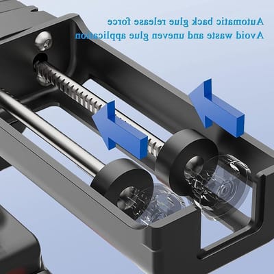 Elektrisch Kitpistool - Afdichtingspistool - Nauwkeurig Afdichten - Instelbare Snelheden - 160mm Slag - Zwart