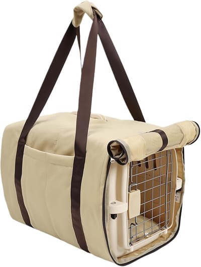 Hondenbench Hoes - Kennel Beschermer - Reizen met Huisdier - Waterbescherming en Anti-Slip - 37L x 30B x 10H cm