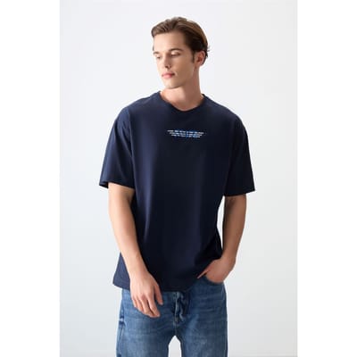 Overmaatse Katoenen Logo T-Shirt