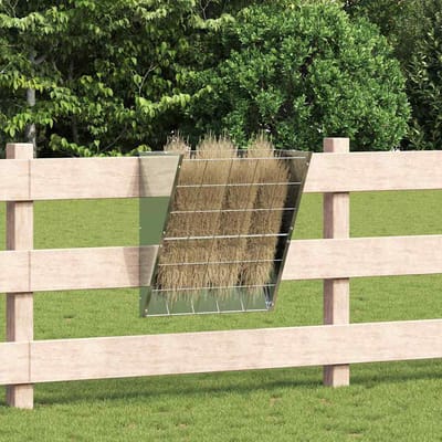 vidaXL - Hangend - Hooi - Voeder - zilver - 61 - x - 33 - x - 66 - cm - 5 - kg