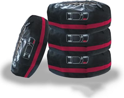 Set van 4 Waterdichte Bandenhoezen voor Bandenopslag en Transport (19-23 inch)