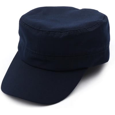 Heren Dames Militaire Patrouillehoed Cadetten Gevechts Visserij Baseballpet Lente Zomer Buiten Zonbescherming Pet donkerblauwe kleur