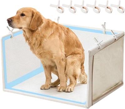 Hondenplasbak - Honden toilet - Zindelijkheidstraining - Lekvrije bescherming - 40x21x13 cm - Beige