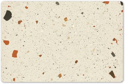 Placemats 45x30 cm - Placemat kunststof - 1 stuk - Terrazzo - Decoratie - Tegels - Patronen - Borden onderleggers - Decoratie voor op tafel - Keuken tafeldecoratie accessoires - Vinyl onderlegger - Tafelversiering