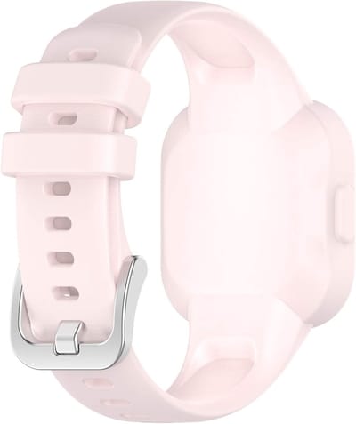 Zachte en Flexibele Silikonenhalsband voor Garmin Vivofit jr.3 - Ademend Sportbandje met Metalen Gesp, Vervangende Armband voor Fitness Tracker