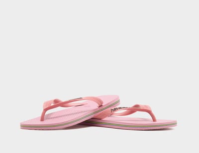 Havaianas Brazil Logo Flip Flops Dames, roze