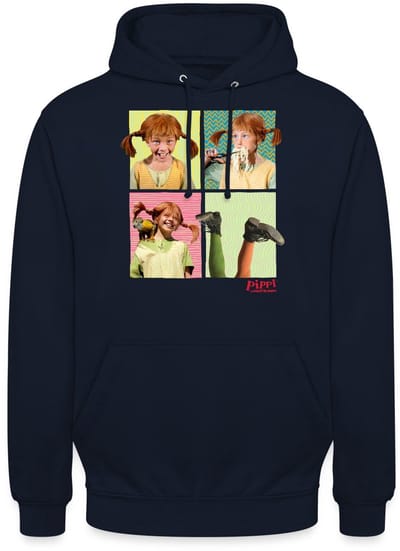 Pippi Langkous Portretten Van Pippi Hoodie Unisex