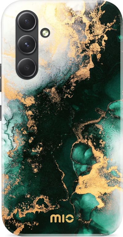 MIO MagSafe Samsung Galaxy A54 Hoesje | Hard Shell Back Cover | Geschikt voor MagSafe | Green Marble