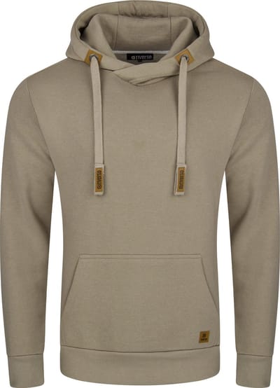 riverso Heren trui RIVNiklas regular fit Beige S Volwassenen hoodie / capuchon trui