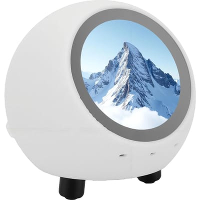 Robot Compagnon Parleur Intelligent pour Bureau IA Réveil Vocal Écran 1,28 Pouce Jouet Alimenté par IA avec Bluetooth 5.0 WiFi Météo gray