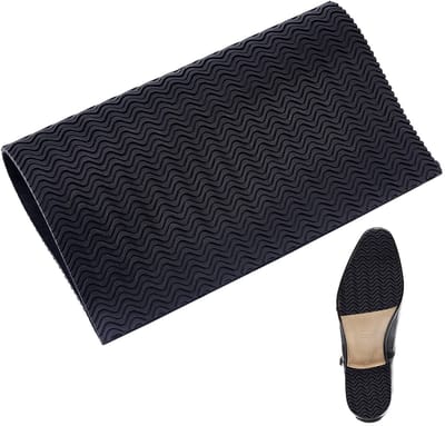 Byshayne- Schoenzool 3 mm Dikke Antislip - Rubberen Soling - Schoenpads - Hiel Vervanging - Voor Vrouwen/Mannen - Zwart