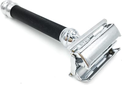 Parker 76R Zwart - Safety Razor – Duurzaam scheermes - Vlindersluiting - Vrouw