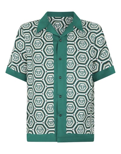 Silk Bowling Shirt Monogram 70'S