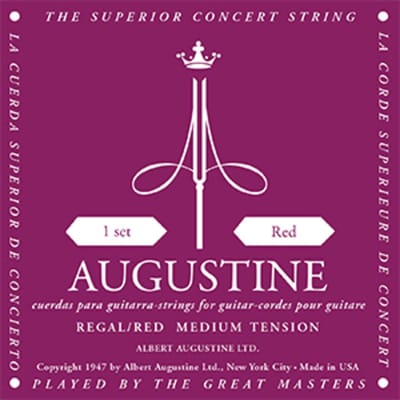 Augustine Regal Red Snaren voor Klassieke Gitaar - Hoge/Medium Spanning